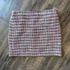 J.CEW Pencil Skirt Tweed Wool Blend Size 10